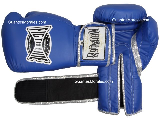 Guantes de Boxeo Muay Thai Kick Boxing Top Premium Azul Navy Mate